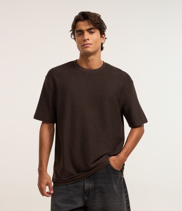 Remera Relaxed Soft con Cuello Redondo