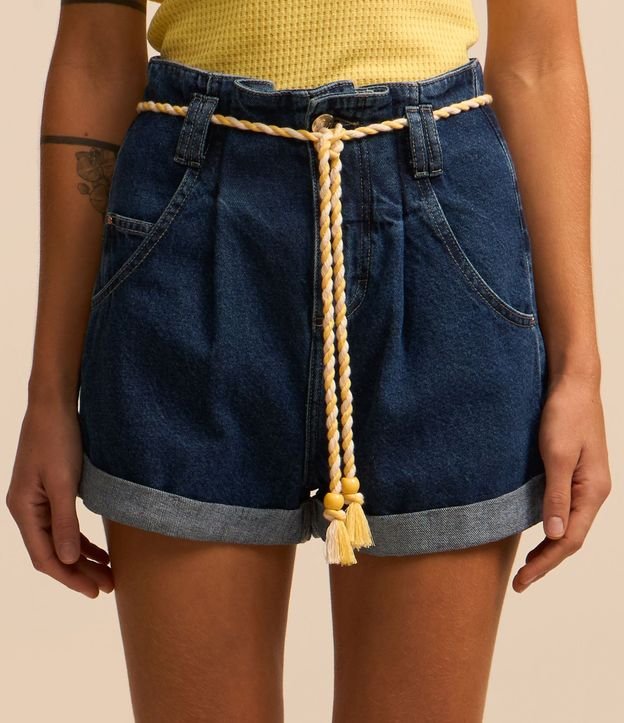 Short Baggy en Jeans con Cinturón Cordón 4