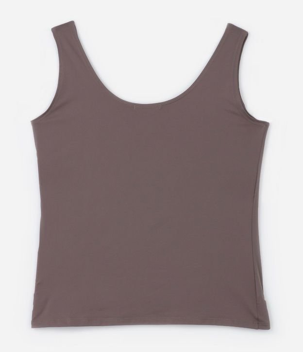Blusa Musculosa en Poliamida con Breteles Anchos Curve & Plus Size 5