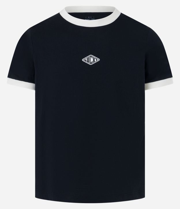 Remera Baby Tee en Algodón con Tag Gomosa 5