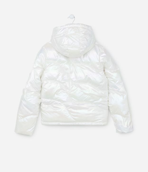 Campera Puffer Infantil Holográfica - Talle 5 a 14 años 2