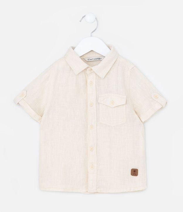 Camisa Infantil en Viscolino con Pequeño Bolsillo - Talle 1 a 4 años 2
