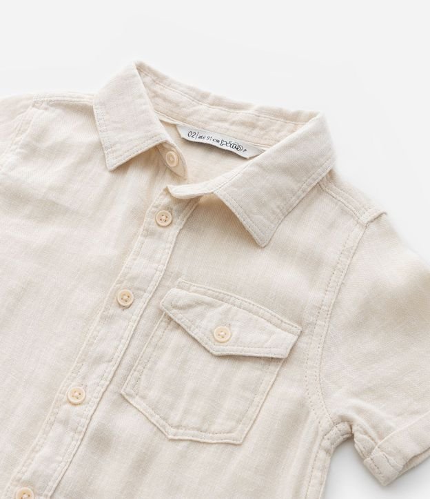 Camisa Infantil en Viscolino con Pequeño Bolsillo - Talle 1 a 4 años 8