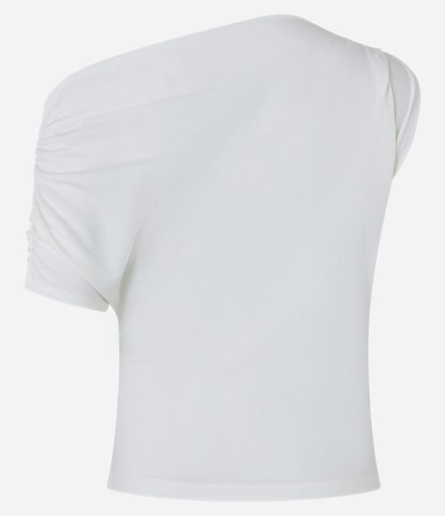 Blusa en Crepé con Escote Asimétrico y Manga Única 8