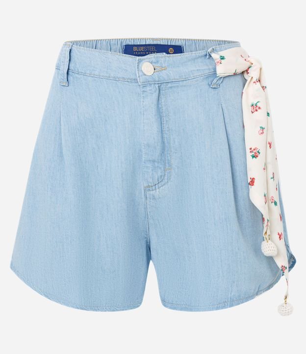 Short Baggy Jeans con Pañuelo en las Trabillas