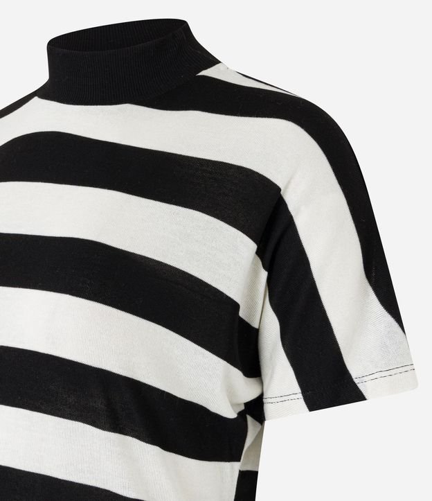 Blusa en Rib sin Sisa y Cuello Alto 6