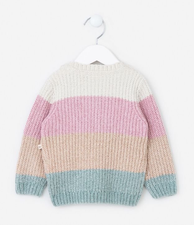 Buzo Infantil en Chenille con Estampa de Rayas - Talle 0 a 18 meses 2