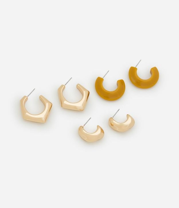 Kit 03 Caravanas Argollas con Resina Torcida y Bold 2