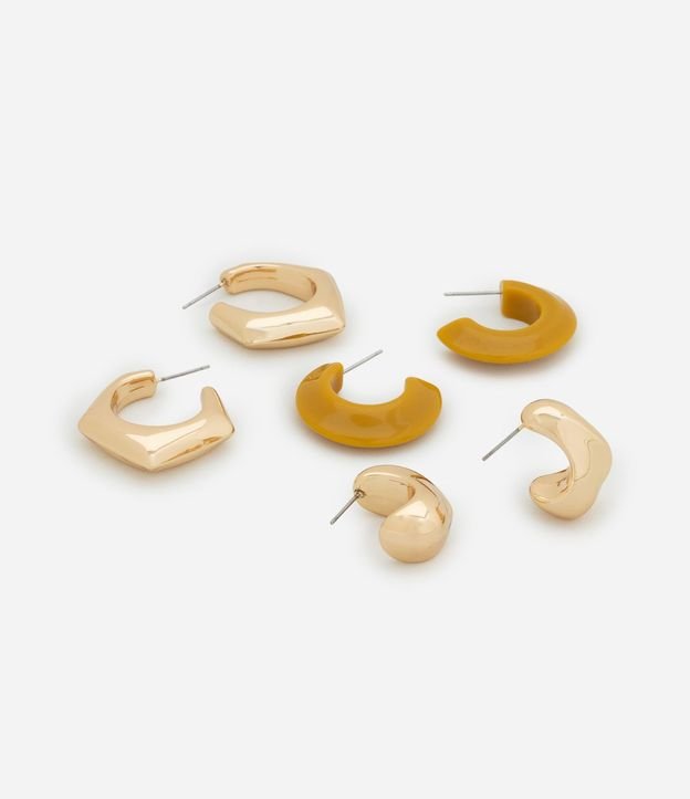 Kit 03 Caravanas Argollas con Resina Torcida y Bold 3