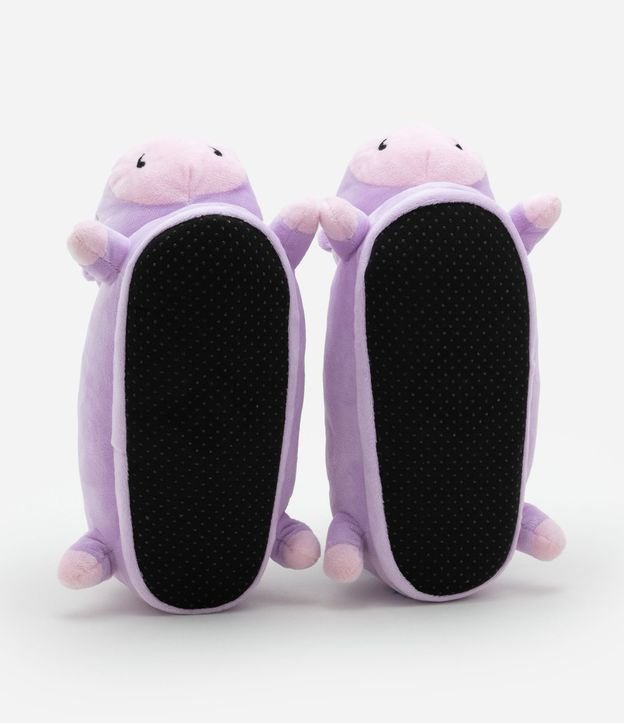 Pantufla Infantil Cerrada en Fleece con Bordado Unicórnio - Talle 29 a 36 5