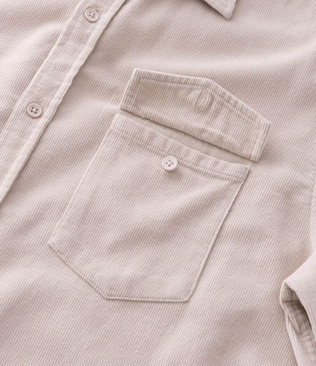 Camisa en Terciopelo con Bolsillos Delanteros 12