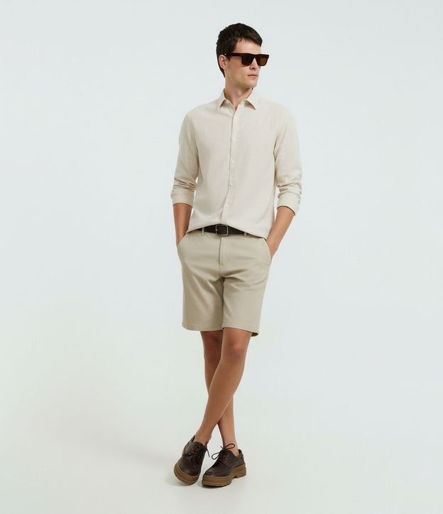 Camisa Comfort Básica en Lino
