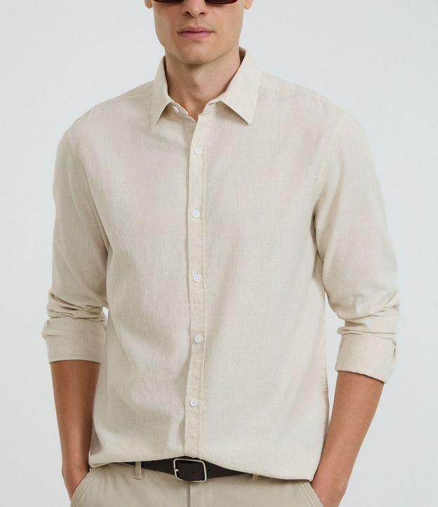 Camisa Comfort Básica en Lino 5