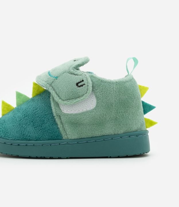 Pantufla Cerrada Infantil con Bordado de Dino - Talle 19 a 28 3