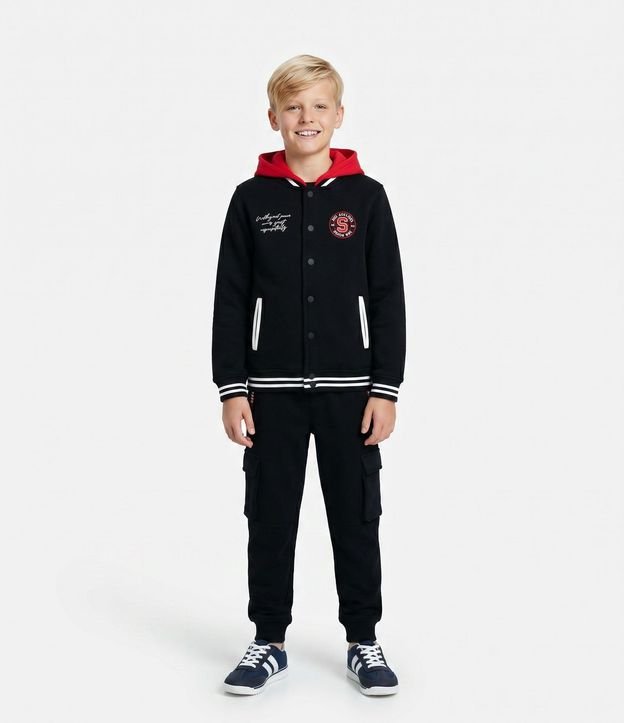 Pantalón Infantil con Bolsillo Cargo y Estampa Spider-Man - Talle 4 a 10 años
