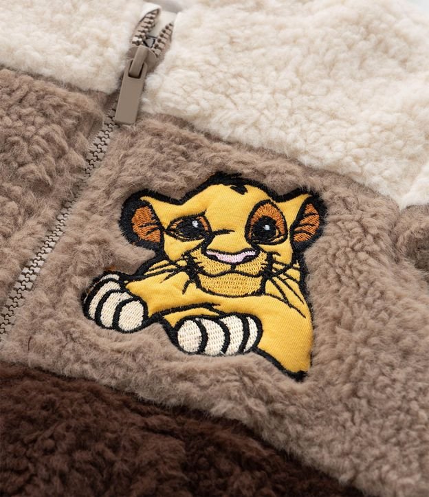 Saco Infantil en Sherpa con Bordado Simba - Talle 1 a 6 años 9