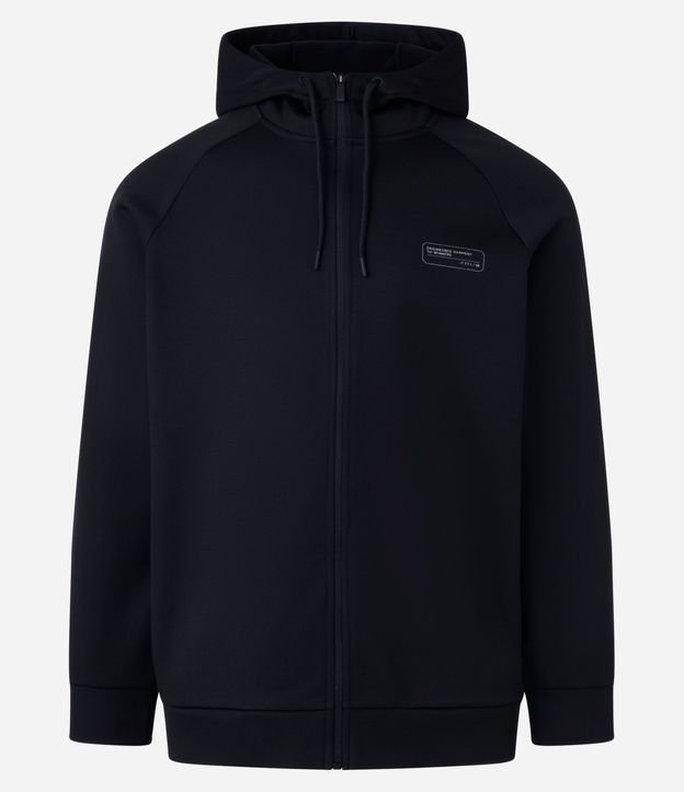 Saco en Fleece con Estampa en el Pecho y Capucha 4