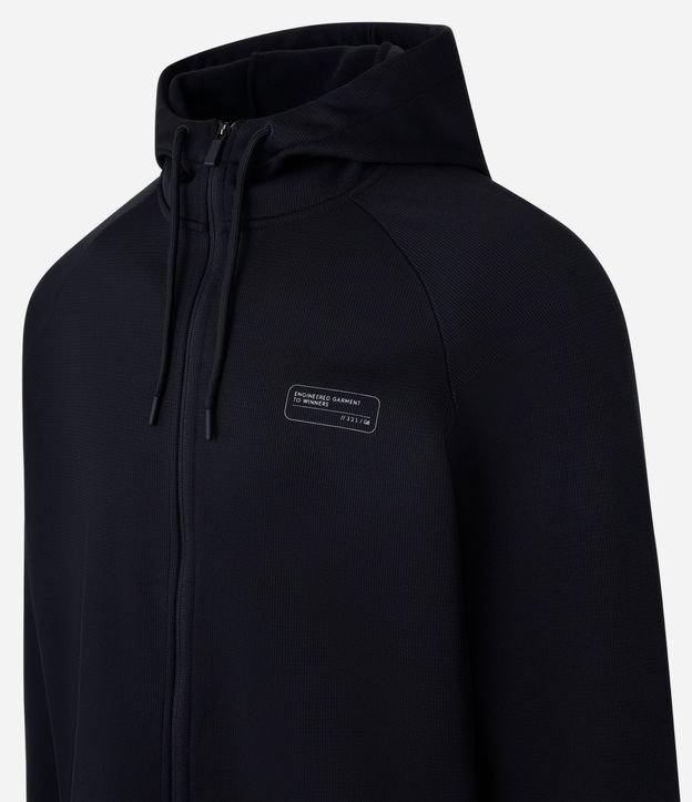 Saco en Fleece con Estampa en el Pecho y Capucha 6