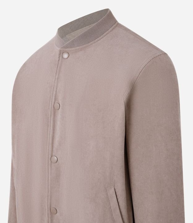 Campera Bomber en Terciopelo con Botones Forrados 5