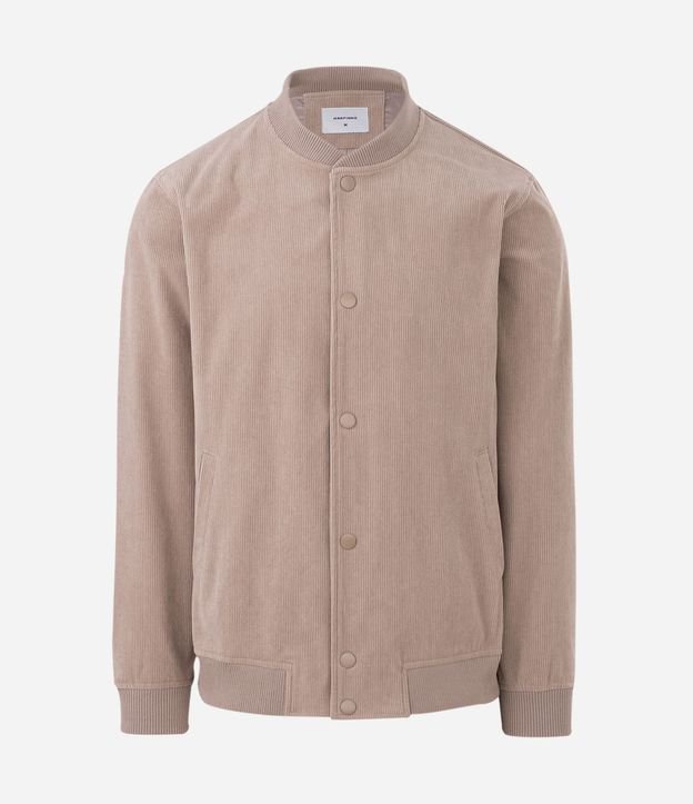 Campera Bomber en Terciopelo con Botones Forrados 6