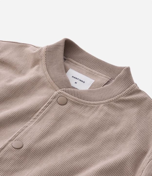 Campera Bomber en Terciopelo con Botones Forrados 10