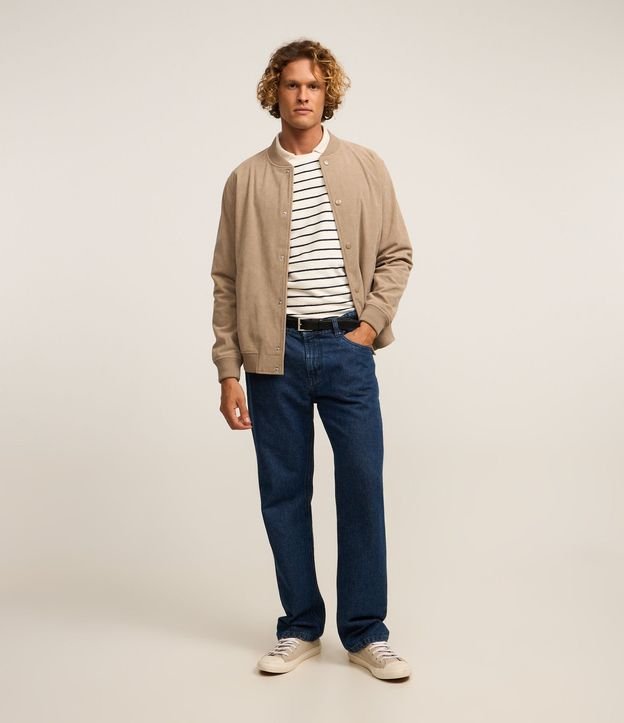 Campera Bomber en Terciopelo con Botones Forrados 2