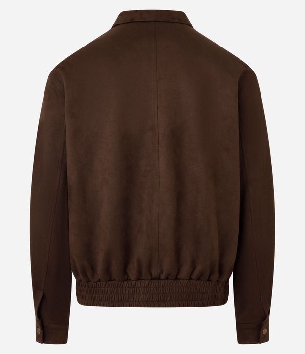Campera con Detalles en Recorte y Bajo con Elástico