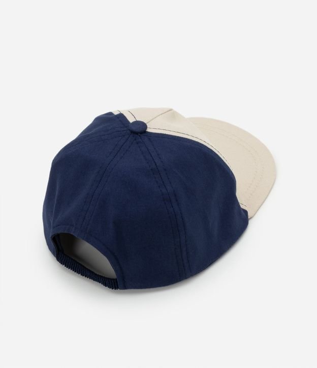 Gorra Infantil en Sarga Bicolor con Estampado Dino - Talle U 2