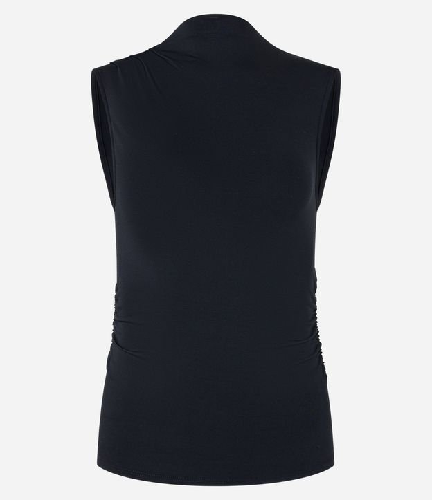 Blusa sin Manga en Jersey con Drapeados Laterales 6