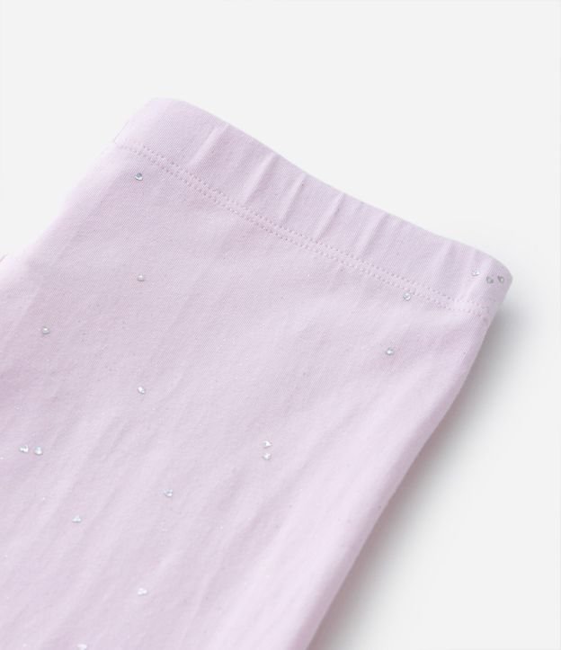 Pantalón Legging Infantil en Cotton con Brillo - Talle 5 a 14 años 3
