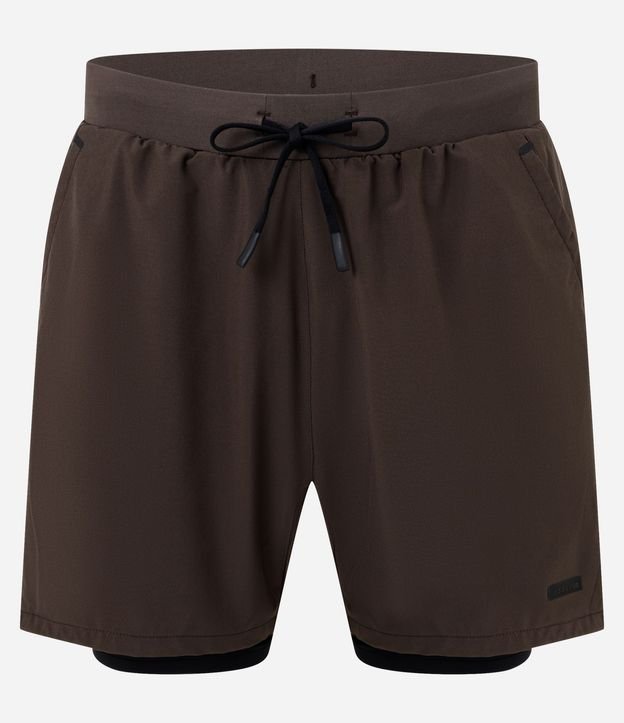 Bermuda Deportiva con Short de Compresión 11