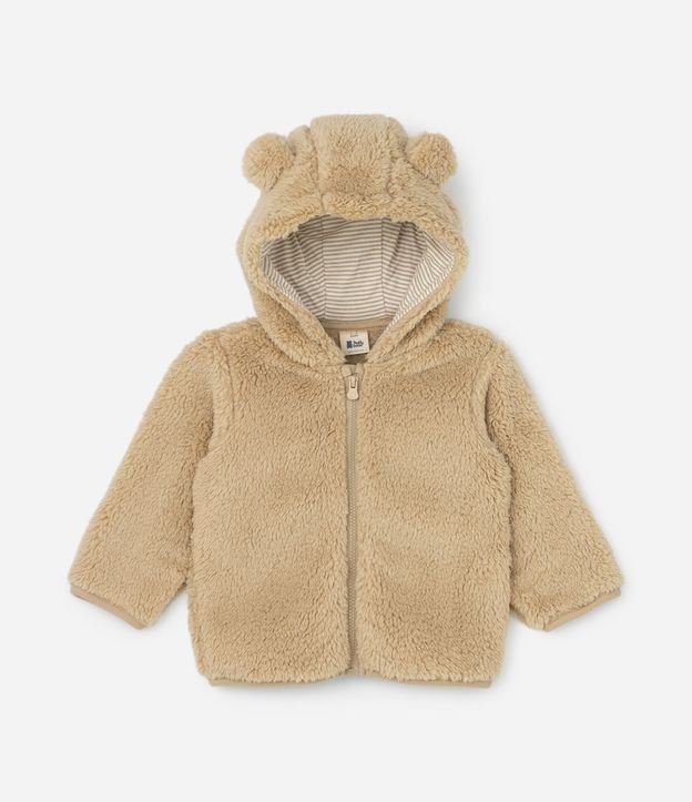 Campera Infantil con Capucha y Orejitas - Talle 0 a 18 meses