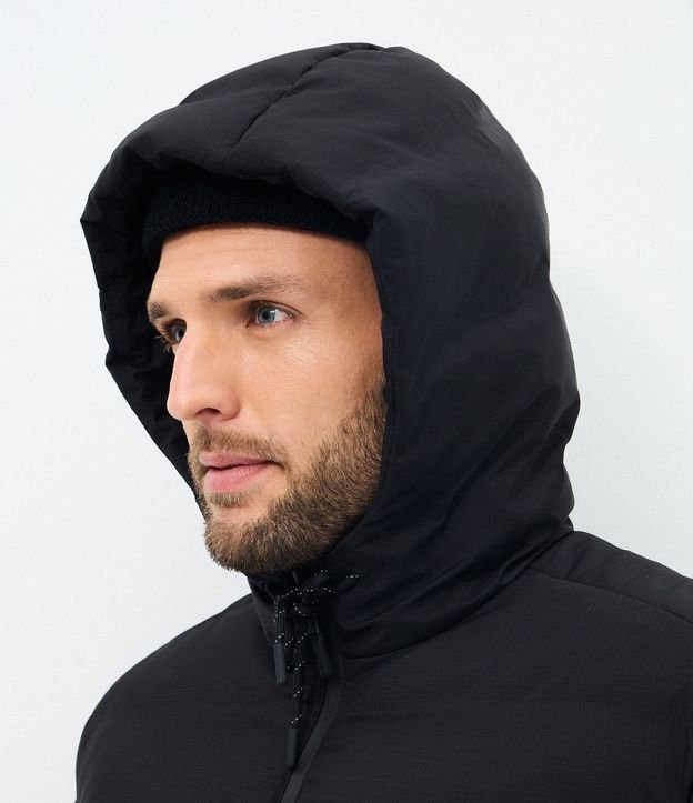 Campera Puffer Deportiva sin Costura con Capucha 3