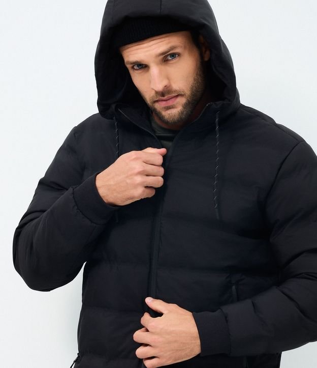 Campera Puffer Deportiva sin Costura con Capucha 4