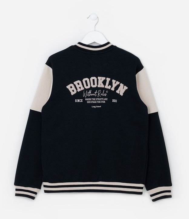 Campera Bomber Infantil con Recortes Contrastante - Talle 5 a 14 años 3