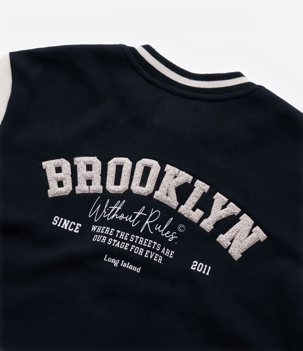 Campera Bomber Infantil con Recortes Contrastante - Talle 5 a 14 años 5
