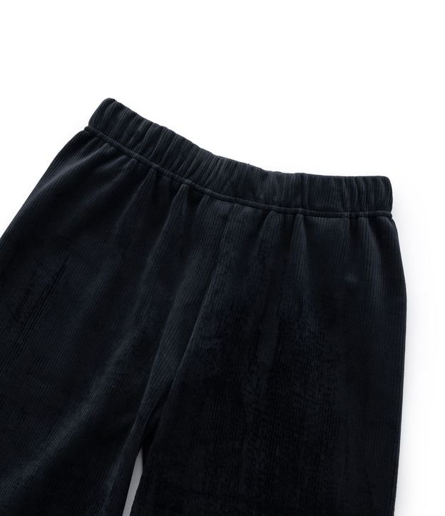 Pantalón Wide Leg Infantil en Plush - Talle 5 a 14 años 5