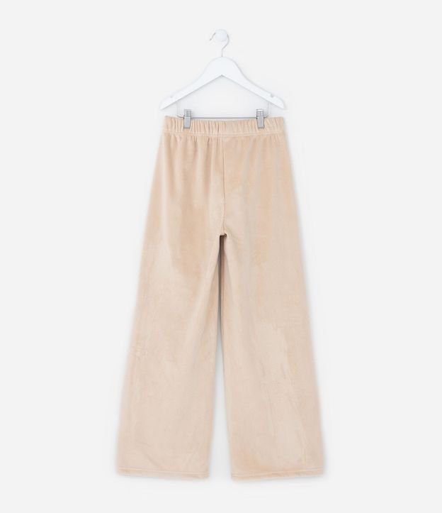 Pantalón Wide Leg Infantil en Plush - Talle 5 a 14 años
