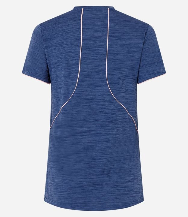 Remera Deportiva Alargada en Poliamida con Biés Contrastante 6