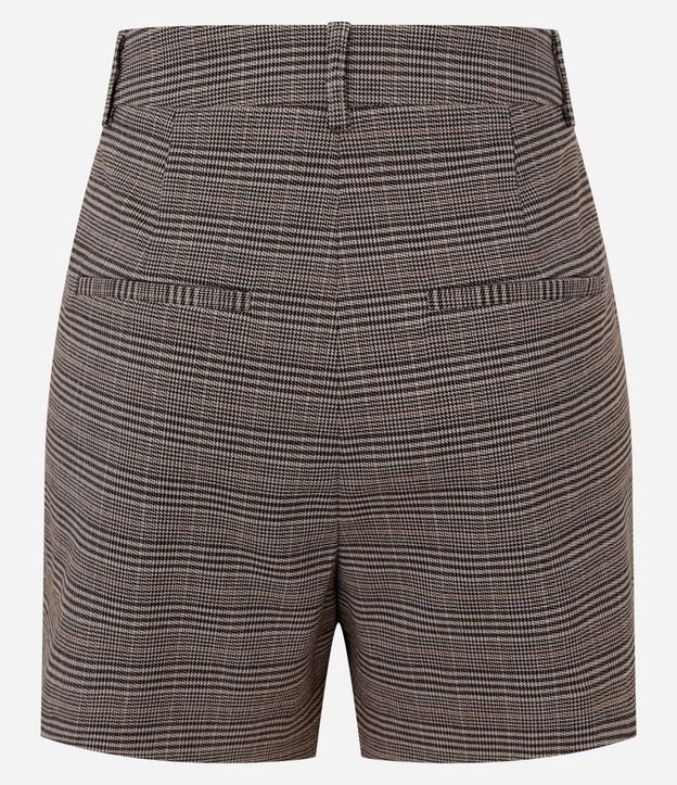 Short en Sastrería de Cuadros con Bolsillos Embutidos 7