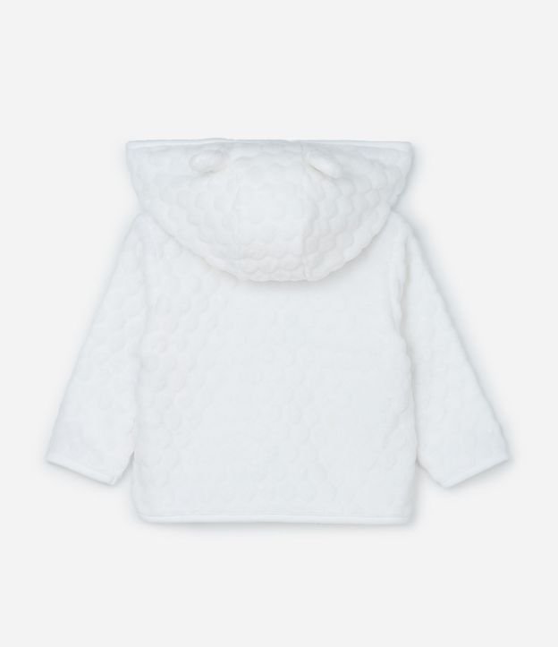 Conjunto Infantil con Capucha y Textura de Lunares - Talle 0 a 18 meses 4