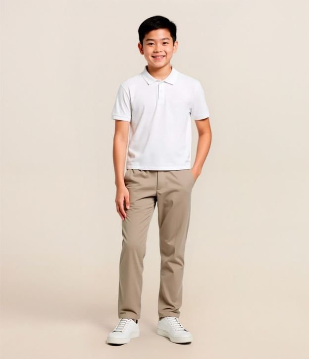 Pantalón Slim Infantil con Bolsillos - Talle 5 a 14 años