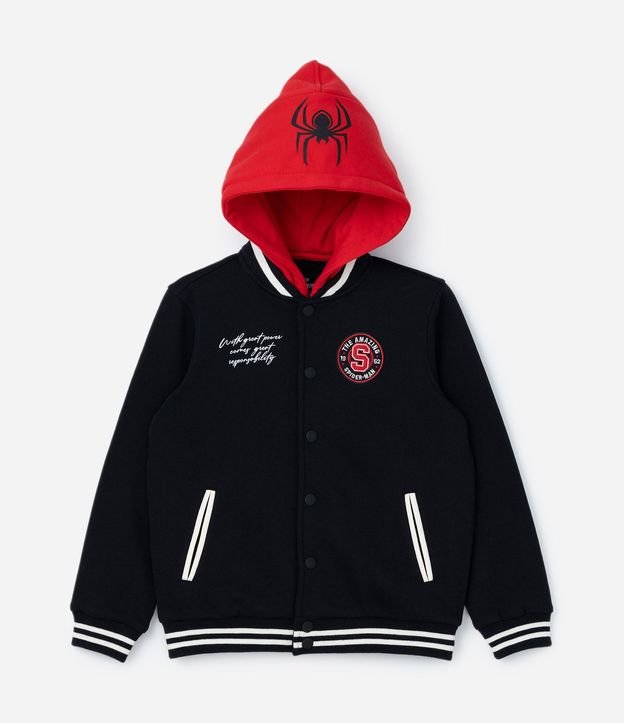 Campera Bomber Infantil con Estampa de Spider-Man - Talle 4 a 10 años 2