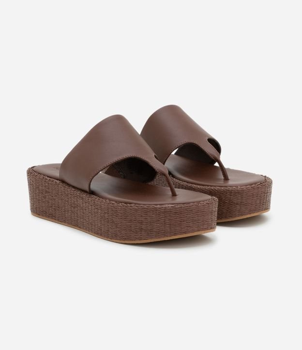 Sandalia Ojota Flatform con Suela en Ráfia 2
