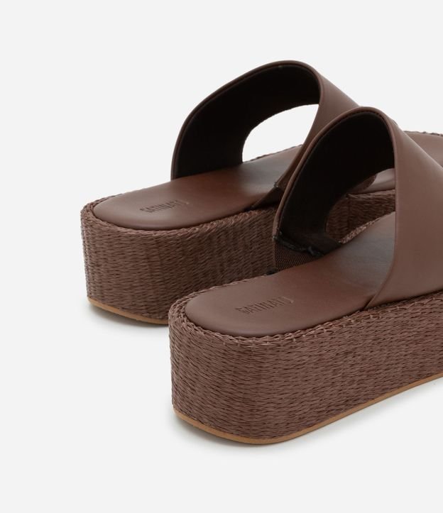 Sandalia Ojota Flatform con Suela en Ráfia 3