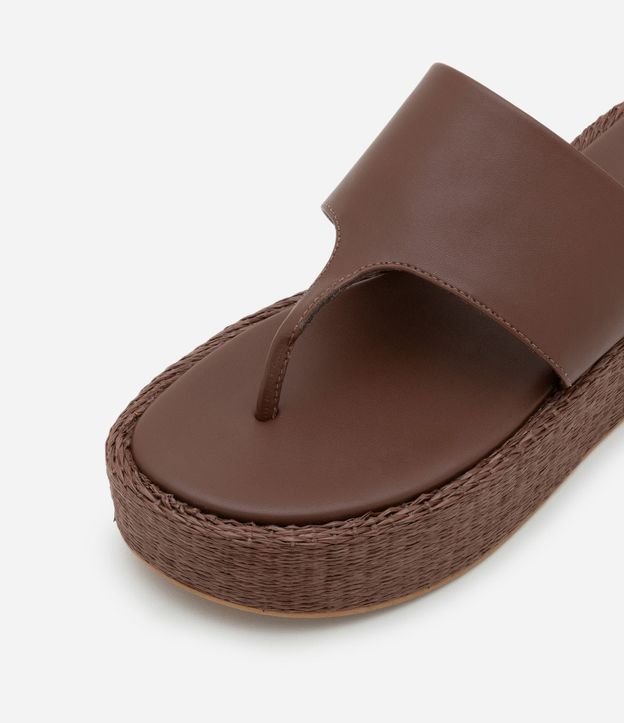 Sandalia Ojota Flatform con Suela en Ráfia 4