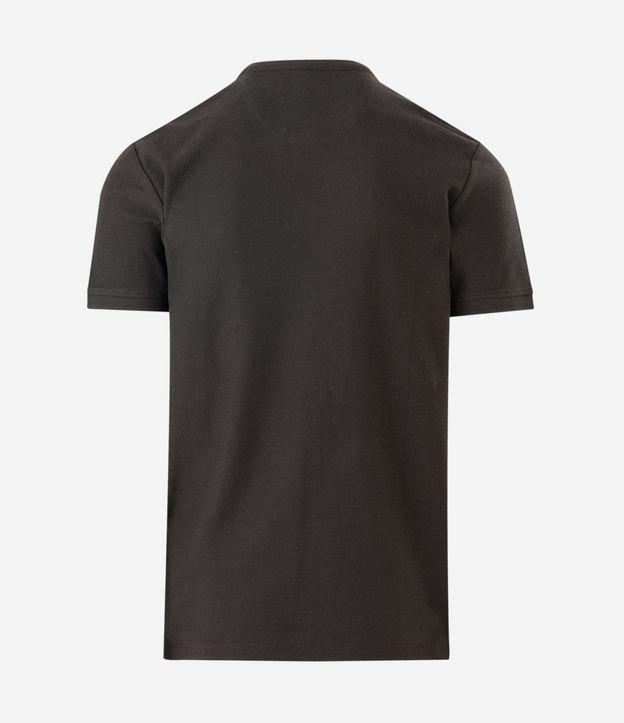 Camisa Polo Slim en Piquet Texturizado con Cuello Polo 6