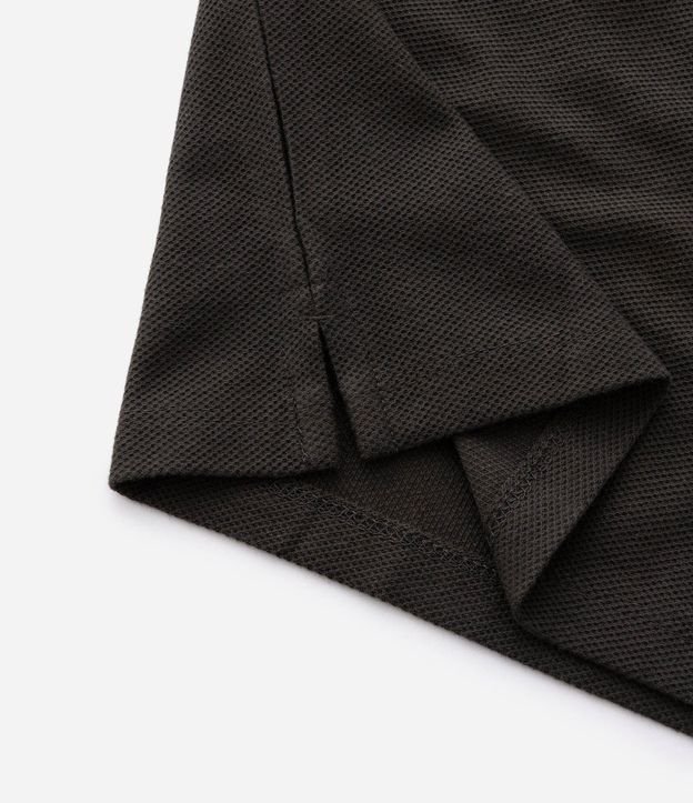 Camisa Polo Slim en Piquet Texturizado con Cuello Polo 10
