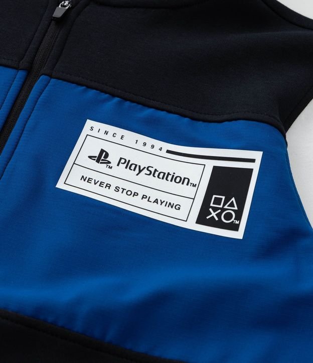 Saco Infantil con Bloques de Color y Estampa Playstation - Talle 5 a 14 años 8