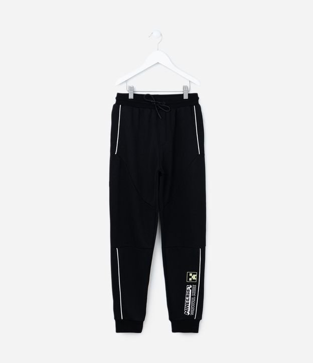 Pantalón Infantil en Tech Fleece y Estampa Minecraft - Talle 5 a 14 años 2